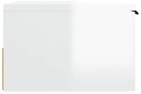 Mesa de Cabeceira Joan- 2 Mesinhas - De Parede - Cor Branco - 34x30x20