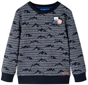 Camisola para criança azul-marinho mesclado 116