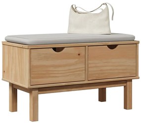 vidaXL Banco de entrada OTTA 80x40x45 cm pinho maciço
