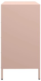 Aparador 68x39x73,5 cm aço laminado a frio rosa