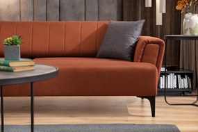 Sofá-cama de 3 Lugares Hamlet – Vermelho Telha – 230x95x77 cm