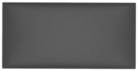 Painel de parede 12 pcs 30x15 cm couro artificial 0,54 m² cinza