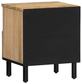 Mesa de cabeceira 40x33x46 cm madeira de mangueira maciça