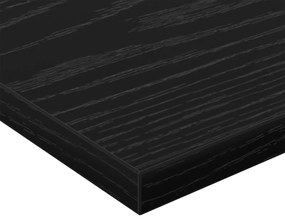 Placas de Estante - 4 peças, Carvalho Preto, 40x40x1,5 cm, Feitas de m
