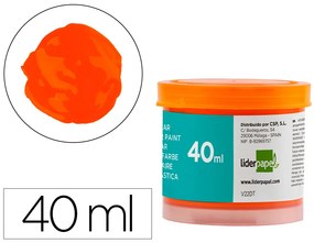 Guache Escolar 40 Ml Laranja