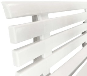 Banco de jardim 145,5 cm plástico branco