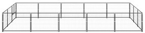Canil para cães 15 m² aço preto