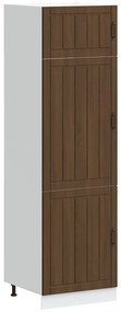 vidaXL Armário de cozinha Lucca derivados de madeira carvalho castanho