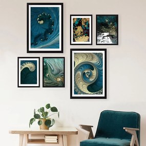 Pintura Decorativa em MDF SET_022 – Multicolor – 24 x 29 cm (4 Peças),