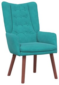Poltrona Relaxante Velvet Turquesa