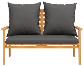 3 pcs conjunto lounge de jardim c/ almofadões acácia maciça