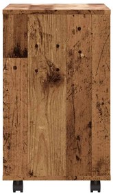 Mesa de apoio madeira velha 70x35x55 cm madeira trabalhada