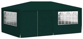 Tenda festas profissional c/ paredes laterais 4x6m 90g/m² verde