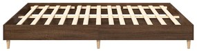 Estrutura de cama sem colchão 180x200 cm carvalho castanho