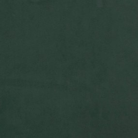 Estrutura de cama sem colchão 140x200 cm veludo verde-escuro