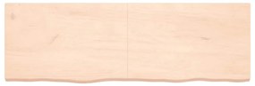 Prateleira de parede 180x60x(2-6)cm carvalho maciço não tratado