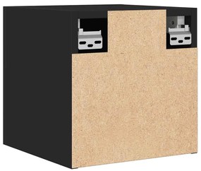 Móvel de TV de parede 2 pcs 30,5x30x30 cm preto