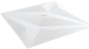 Painéis de parede 24 pcs 50x50 cm 6m² XPS estrela branco