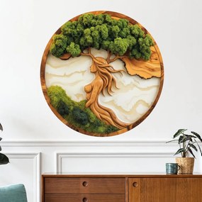 Autocolante Moss Tree of Life - Estabilidade e Resiliência