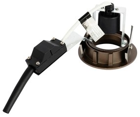 Foco embutido moderno bronze escuro inclinável - Cisco