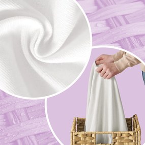 Cesto para roupa suja 66 x 35 x 60,5 cm cor natural