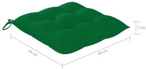 Cadeiras de exterior dobráveis 8pcs c/ almofadões acácia maciça