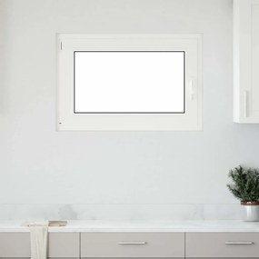 vidaXL Janela de porão "RISOR" 90x50 cm oscilobatente DIN esquerda branca