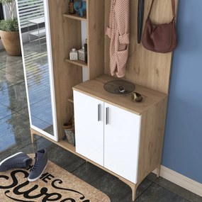 Hall Stand EA109 – Walnut White – 120x198,6x37,5 cm