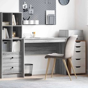 vidaXL Secretária de Computador Cinza sonoma MDF 100 x 40 x 76 cm