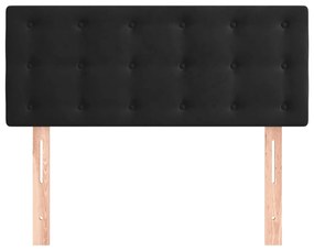 Cabeceira de cama veludo 80x5x78/88 cm preto