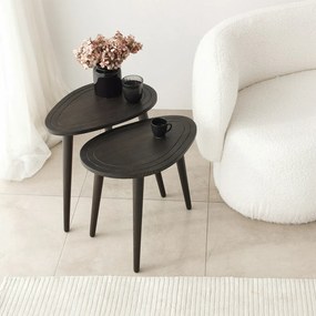Conjunto de Mesas Encaixáveis Sweet (2 Peças) – Cor Anthracite – 100%