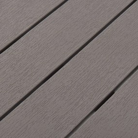 Mesa de jardim com 2 bancos plástico castanho
