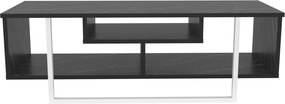 TV Stand Asal – Preto/Branco – 120 cm x 35,2 cm x 40,2 cm