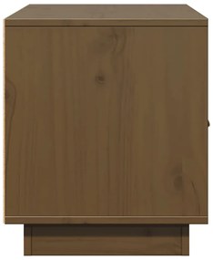 Móvel de TV 80x34x40 cm madeira de pinho maciça castanho mel