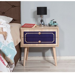 Mesa de Cabeceira Two – Carvalho Sonoma – 60x61x40 cm