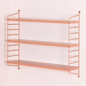 Estante Modular De Parede ↔︎60 Cm Em Aço Emine Rosa Claro - Sklum