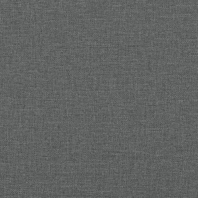 Estrutura de cama 180x200 cm tecido cinzento-escuro