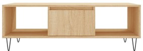 Mesa de centro 104x60x35cm derivados de madeira carvalho sonoma