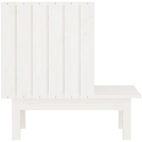 Ninho para gatos 60x36x60 cm pinho maciço branco