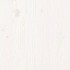 Espreguiçadeira 205x60x31,5 cm madeira de pinho maciça branco