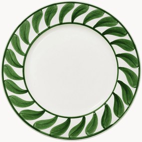 Prato de sopa pintado à mão Swirl