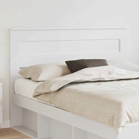 vidaXL Cabeceira com cabeceira Branco 160 cm Madeira processada