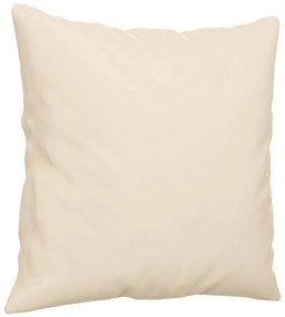 4 pcs conjunto sofás c/ almofadas tecido de microfibra bege