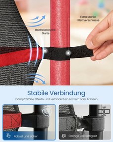 Trampolim infantil de 174 cm com rede de segurança e cobertura para os bordos Multicolorido
