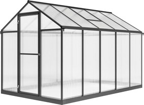 Outsunny Estufa de jardim em alumínio e policarbonato, estufa com janelas superiores ajustáveis 303x183x195cm transparente | Aosom Portugal