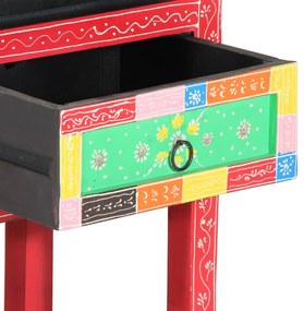 Mesa de Consola vidaXL com Gavetas Multicolorida em Madeira Engenharia