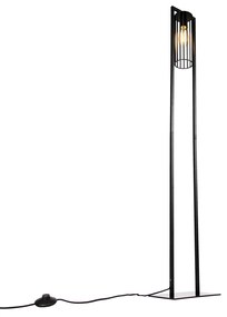 Candeeiro de pé inteligente moderno preto incl. WiFi ST64 - Balenco Wazo