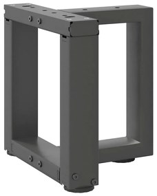 Pés para mesa de centro em forma de T, 2 peças, antracite, 30x25x(30-3