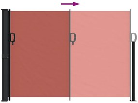Toldo lateral retrátil 140x600 cm terracota