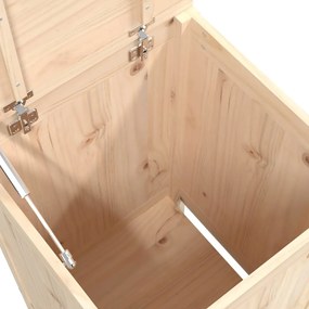 Caixa para roupa 44x44x76 cm madeira de pinho maciça